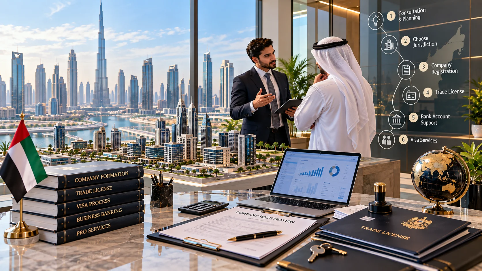Complete Guide to Business Setup Services in Dubai | M&M